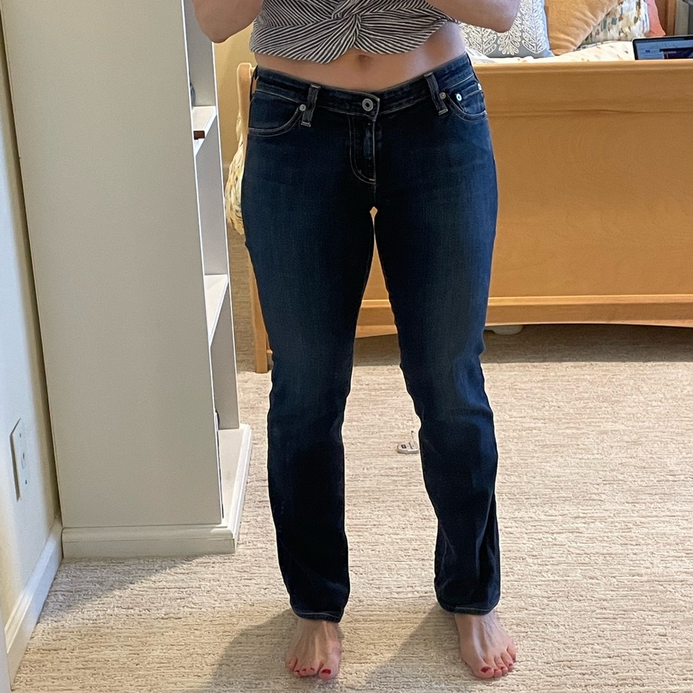 Ag Adriano Goldschmied The Angelina Petite Bootcut Jean, size 27R